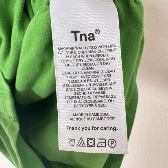 Tna Ruched Dress Like Green Aritzia Size XS Spring Summer - Picture 7 of 9